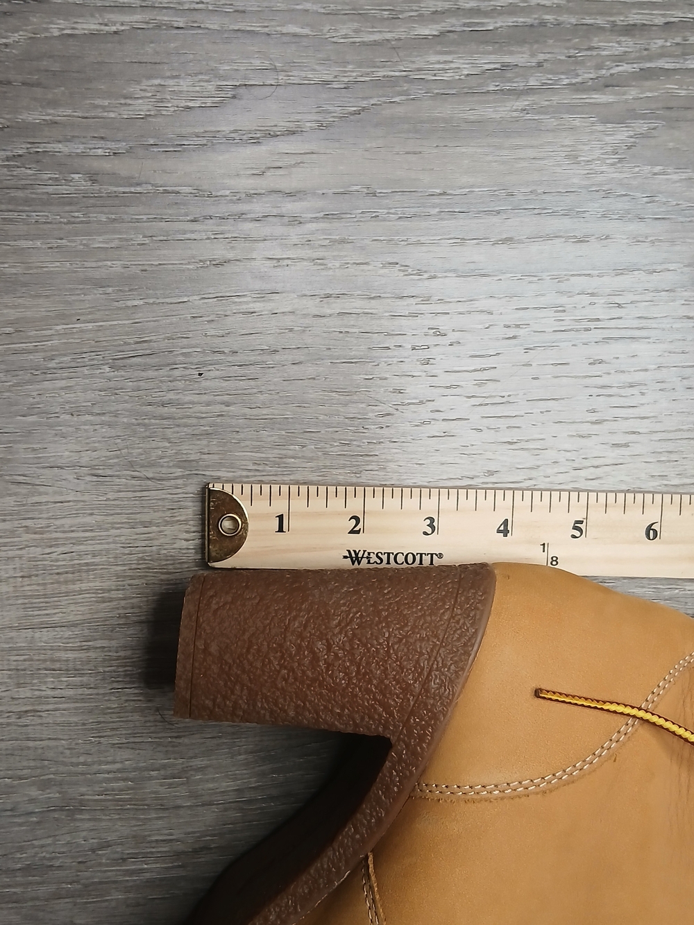 Timberland Wheat and Dark Brown Lace-Up Block Heel Ankle Boots - Picture 8 of 12